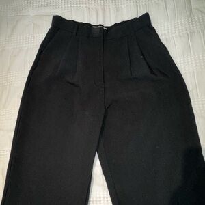 Abercrombie & Fitch Black Wide Leg Dress Pants